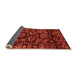 Sideview of Abstract Orange Modern Rug, abs743org