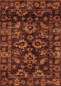 Abstract Brown Modern Rug, abs743brn