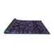 Sideview of Abstract Blue Modern Rug, abs743blu