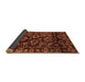 Sideview of Abstract Brown Modern Rug, abs743brn