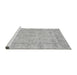 Sideview of Machine Washable Oriental Gray Traditional Rug, wshabs744gry