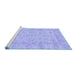 Sideview of Machine Washable Oriental Blue Traditional Rug, wshabs744blu