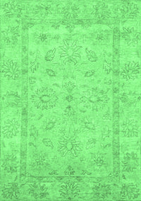 Oriental Emerald Green Traditional Rug, abs744emgrn