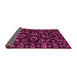 Sideview of Oriental Purple Traditional Rug, abs745pur