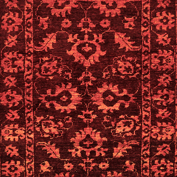 Machine Washable Oriental Orange Traditional Area Rugs, wshabs745org