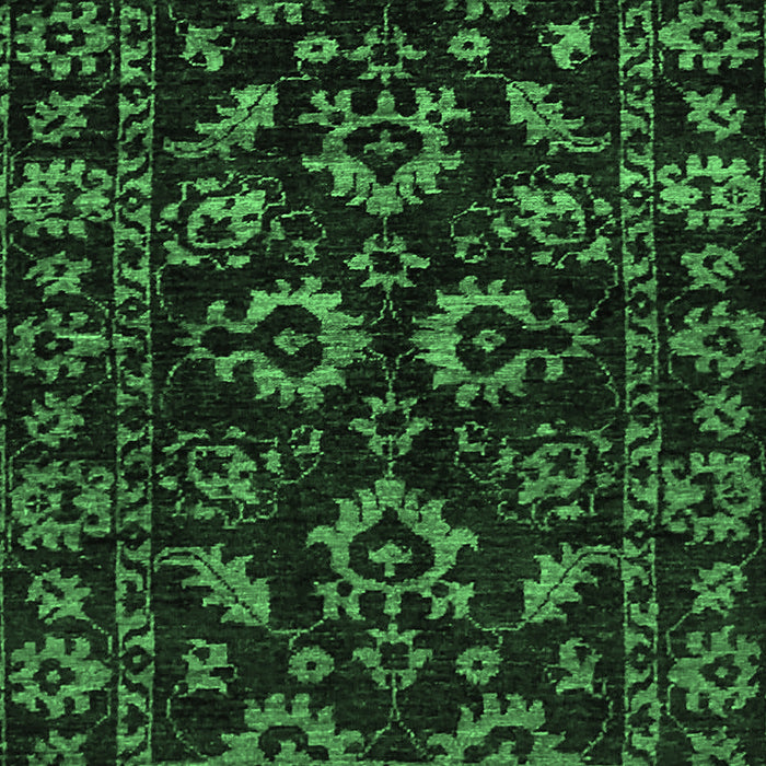 Oriental Emerald Green Traditional Rug, abs745emgrn