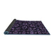 Sideview of Oriental Blue Traditional Rug, abs745blu