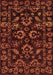 Machine Washable Oriental Brown Traditional Rug, wshabs745brn