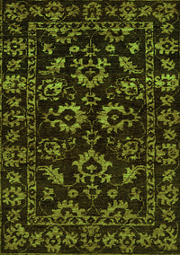 Oriental Green Traditional Rug, abs745grn