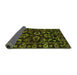 Sideview of Oriental Green Traditional Rug, abs745grn