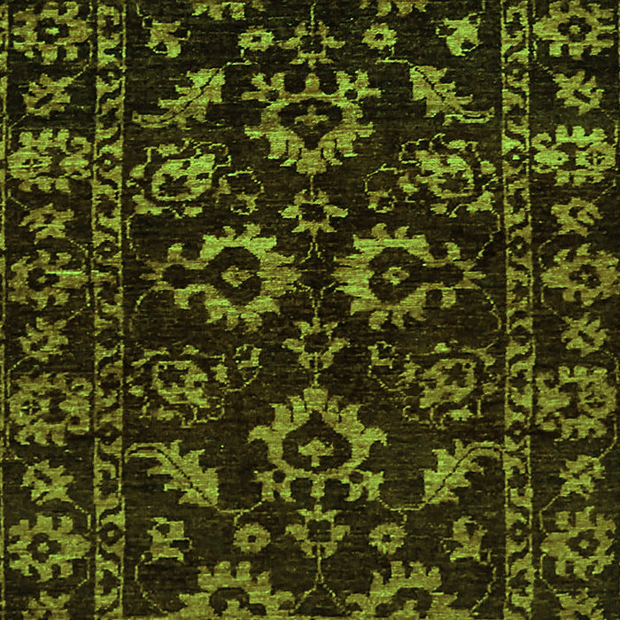 Machine Washable Oriental Green Traditional Area Rugs, wshabs745grn