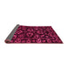 Sideview of Oriental Pink Traditional Rug, abs745pnk