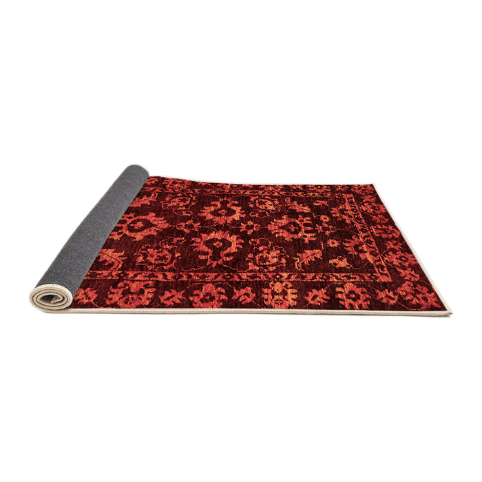 Sideview of Oriental Orange Traditional Rug, abs745org