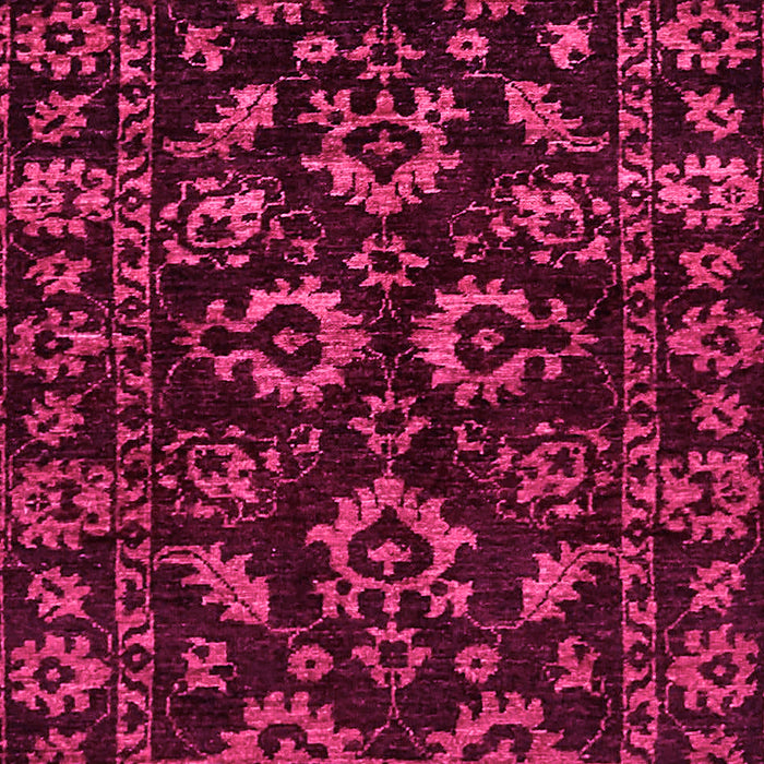 Machine Washable Oriental Pink Traditional Rug, wshabs745pnk