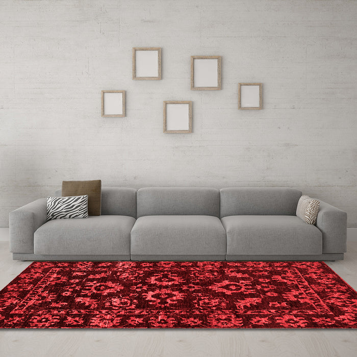 Traditional Red Washable Rugs