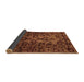 Sideview of Abstract Brown Modern Rug, abs746brn