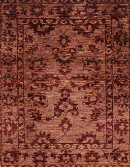 Abstract Dark Red Modern Rug, abs746
