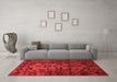 Modern Red Washable Rugs