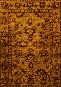 Abstract Yellow Modern Rug, abs746yw