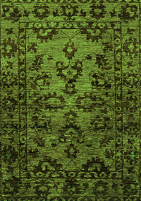 Abstract Green Modern Rug, abs746grn