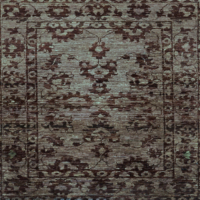 Square Abstract Light Blue Modern Rug, abs746lblu