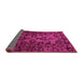 Sideview of Abstract Pink Modern Rug, abs746pnk