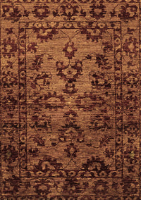 Abstract Brown Modern Rug, abs746brn