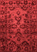 Abstract Red Modern Area Rugs