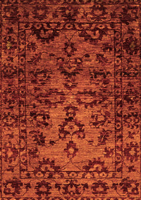 Abstract Orange Modern Rug, abs746org