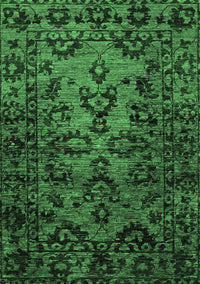 Abstract Emerald Green Modern Rug, abs746emgrn