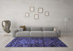 Machine Washable Abstract Blue Modern Rug in a Living Room, wshabs746blu