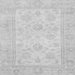 Square Oriental Gray Traditional Rug, abs747gry