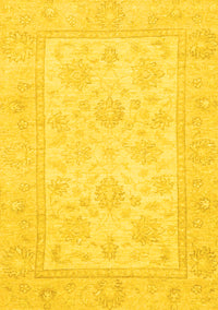 Oriental Yellow Traditional Rug, abs747yw