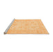 Sideview of Machine Washable Oriental Orange Traditional Area Rugs, wshabs747org