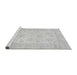 Sideview of Machine Washable Oriental Gray Traditional Rug, wshabs747gry