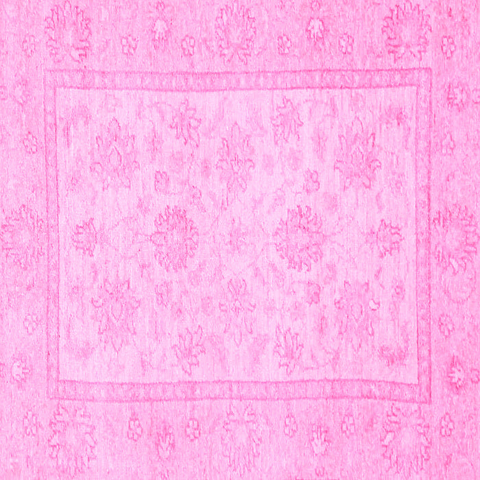 Square Oriental Pink Traditional Rug, abs747pnk