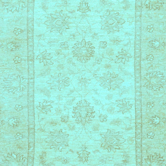 Machine Washable Oriental Light Blue Traditional Rug, wshabs747lblu