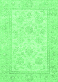 Oriental Emerald Green Traditional Rug, abs747emgrn