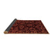 Sideview of Abstract Brown Modern Rug, abs748brn