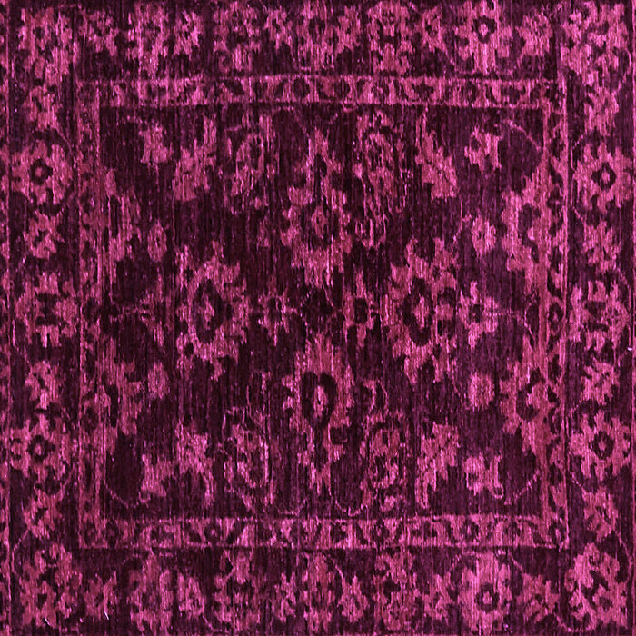 Square Machine Washable Abstract Purple Modern Area Rugs, wshabs748pur