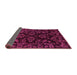 Sideview of Abstract Purple Modern Rug, abs748pur