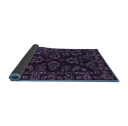 Sideview of Abstract Blue Modern Rug, abs748blu