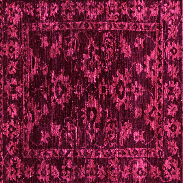 Square Machine Washable Abstract Pink Modern Rug, wshabs748pnk