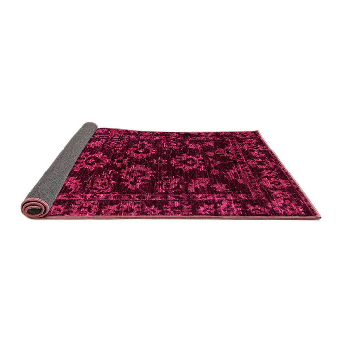 Sideview of Abstract Pink Modern Rug, abs748pnk