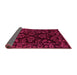 Sideview of Abstract Pink Modern Rug, abs748pnk