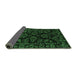 Sideview of Abstract Emerald Green Modern Rug, abs748emgrn