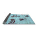 Sideview of Abstract Light Blue Modern Rug, abs749lblu