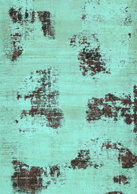 Abstract Turquoise Modern Rug, abs749turq