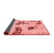 Abstract Red Modern Area Rugs