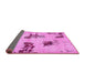 Sideview of Abstract Pink Modern Rug, abs749pnk